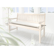 Banc en bois avec coussin d''assise pour l''extérieur