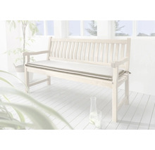 Banc de jardin en bois avec coussin d''assise