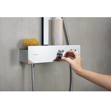Duschsäule inkl. Thermostat hansgrohe Rainfinity 360 1jet chrom glänzend 26853000