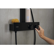 Duschsäule inkl. Thermostat hansgrohe Rainfinity 250 1jet EcoSmart schwarz matt 28742670