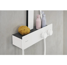 Duschsäule inkl. Thermostat hansgrohe Rainfinity 250 1jet EcoSmart weiß matt 28742700