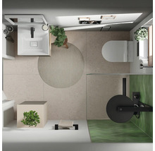 Duschsäule inkl. Thermostat hansgrohe Rainfinity 250 1jet EcoSmart schwarz matt 28742670