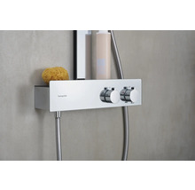 Duschsäule inkl. Thermostat hansgrohe Rainfinity 360 1jet chrom glänzend 26853000