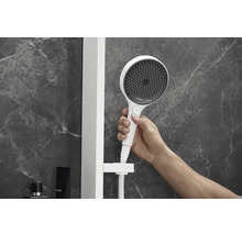 Unterputz Duschsystem mit Hand- und Kopfbrause hansgrohe Rainfinity 360 1jet weiß matt 26842700