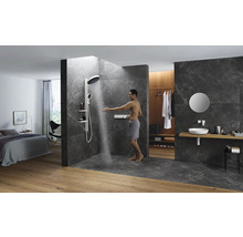 Unterputz Duschsystem mit Hand- und Kopfbrause hansgrohe Rainfinity 360 1jet weiß matt 26842700
