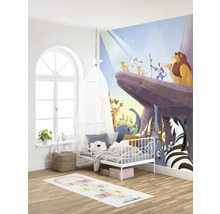 Chambre d''enfant avec fresque murale, lit d''enfant et tapis de jeu