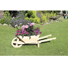 Brouette à plantes «Spreewald» en bois 113 x 32 x 40 cm naturel