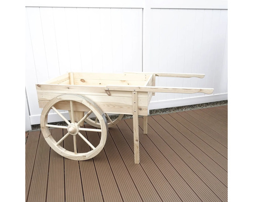 Holzdekorationswagen mit Rädern