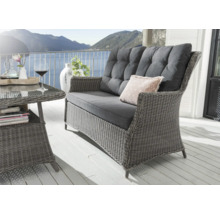 Gartenmöbel-Set mit Rattanoptik, bestehend aus Sofa und Tisch, für den Aussenbereich