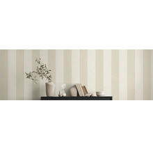 Vliestapete 9483-42 Pure Elegance Landhaus Blockstreifen beige