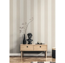 Vliestapete 9483-42 Pure Elegance Landhaus Blockstreifen beige