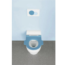 Toilettes avec siège de toilettes et plaque de commande