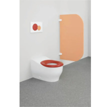 Plaque de commande GEBERIT Sigma01 plaque blanc brillant / bouton rouge carmin orange brillant 115.770.FY.5