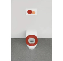 Plaque de commande GEBERIT Sigma01 plaque blanc brillant / bouton rouge carmin orange brillant 115.770.FY.5