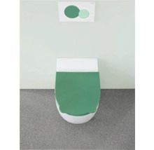 Plaque de commande GEBERIT Sigma 01 plaque blanc brillant / bouton vert forêt vert clair brillant 115.770.79.5