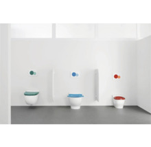 Plaque de commande GEBERIT Sigma 01 plaque blanc brillant / bouton vert forêt vert clair brillant 115.770.79.5