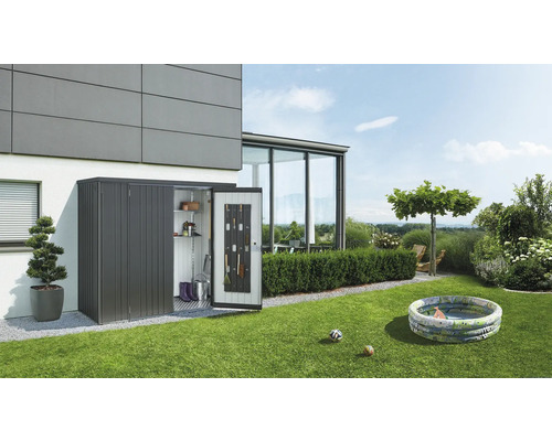 Armoire à outils biohort taille 190 large 187,1 x 79,1 cm gris foncé métallique
