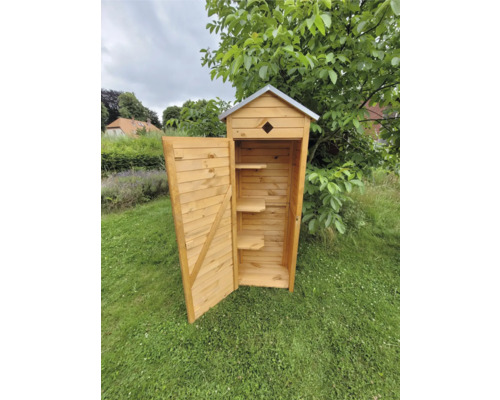 Armoire de jardin promadino Babylon 78 x 49,5 x 194,5 cm marron