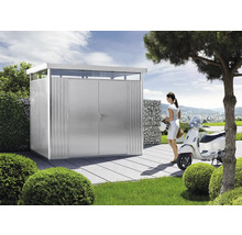 Gerätehaus Biohort HighLine H2 Doppeltür 275 x 195 cm silber-metallic
