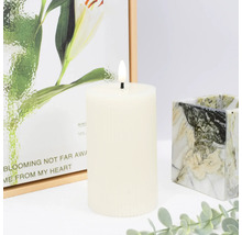 Bougie LED décorative avec motif, combinée à un cadre photo et à une décoration