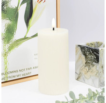 Bougie pilier décorative avec effet de flamme et accessoires