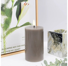 Bougie pilier décorative avec flamme électrique