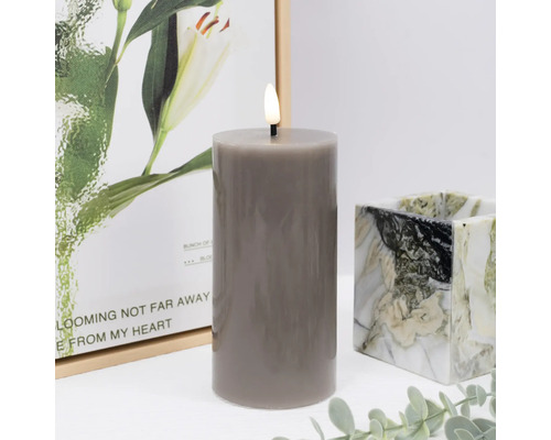 Bougie pilier LED décorative