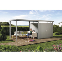 Gartenhaus Biohort HighLine H3 Doppeltür 275 x 235 cm quarzgrau-metallic