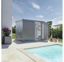 Gartenhaus Biohort Neo 3D Standardtür 347,5 x 291,5 cm quarzgrau-metallic