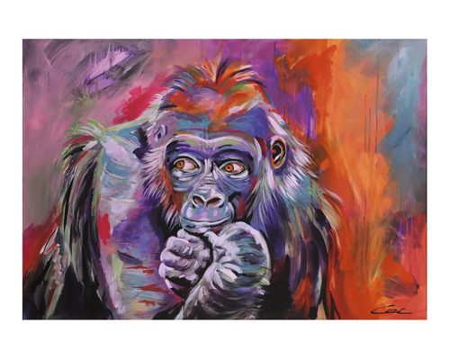 Image peinte d''un gorille