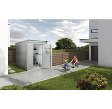 Gartenhaus Biohort AvantGarde Eco A6 Standardtür 260 x 260 cm silber-metallic