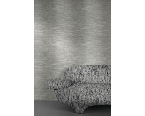 Ambiance intérieure avec papier peint structuré et canapé