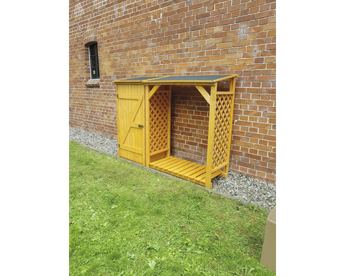 Étagère en bois avec porte pour le stockage extérieur