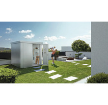 Gerätehaus Biohort Neo 4B Doppeltür 236 x 348 cm silber-metallic
