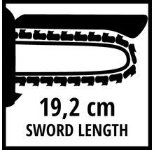 Longueur de l''épée 19,2 cm