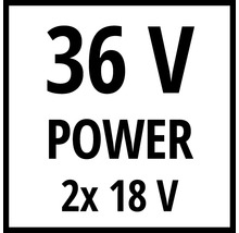 Identification 36 V Power 2x 18 V