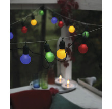 Guirlande lumineuse avec ampoules colorées pour l''extérieur