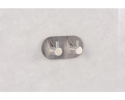 Doppelter Kleiderhaken aus Metall zur Wandmontage