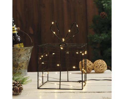 Boîte cadeau décorative avec éclairage pour l''intérieur
