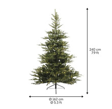 Sapin de Noël artificiel avec éclairage, hauteur 240 cm