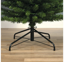 Detailaufnahme eines künstlichen Weihnachtsbaums mit Metallständer.