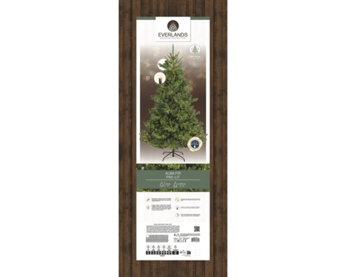 Emballage d''un sapin Alba avec éclairage