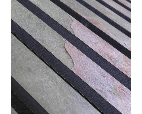 Gros plan d''une surface de panneau acoustique avec des lattes en bois