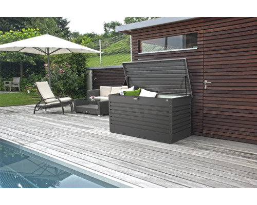 Boîte de rangement biohort 160 High 159 x 79 x 83 cm gris foncé métallique