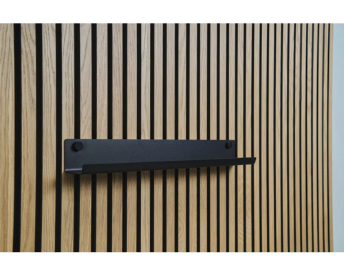 Étagère Sonava Function étroite Medium 540 x 70 x 80 mm Panneau mural en bois avec étagère noire