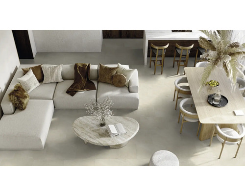 Appartement clair et spacieux avec canapé, table et chaises