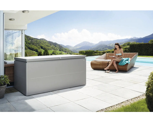 Auflagenbox Biohort LoungeBox 200, 200 x 84 x 88,5 cm, quarzgrau-metallic Auflagenbox Biohort LoungeBox 200, 200 x 84 x 88,5 cm, quarzgrau-metallic