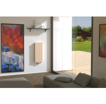 Salon avec radiateur plat au mur