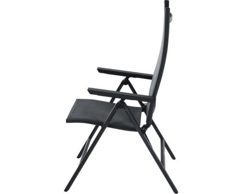 Gartenstuhl aus Aluminium mit Armlehne, Klappstuhl