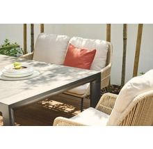Ensemble de jardin avec table, chaises et coussins